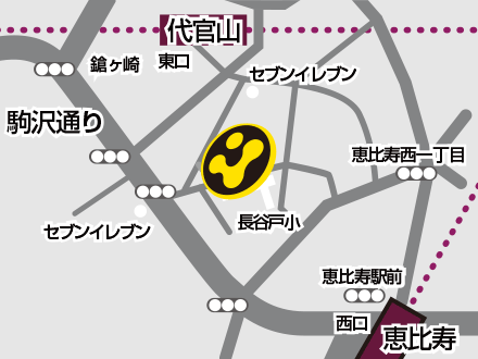 pml Daikanyama地図